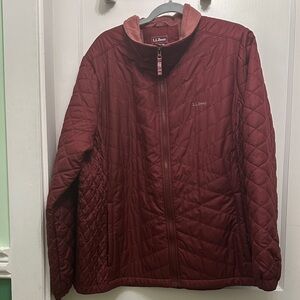 L.L. Bean Maroon Quilted Jacket